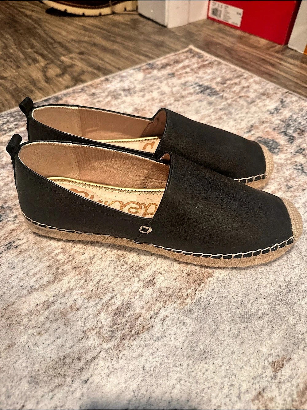 Sam Edelman Black Espadrille Flats